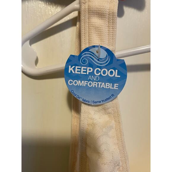 Bali Comfort Revolution Cream Bra unpadded wireless seamless Large 38-40 B-DD - Picture 5 of 6